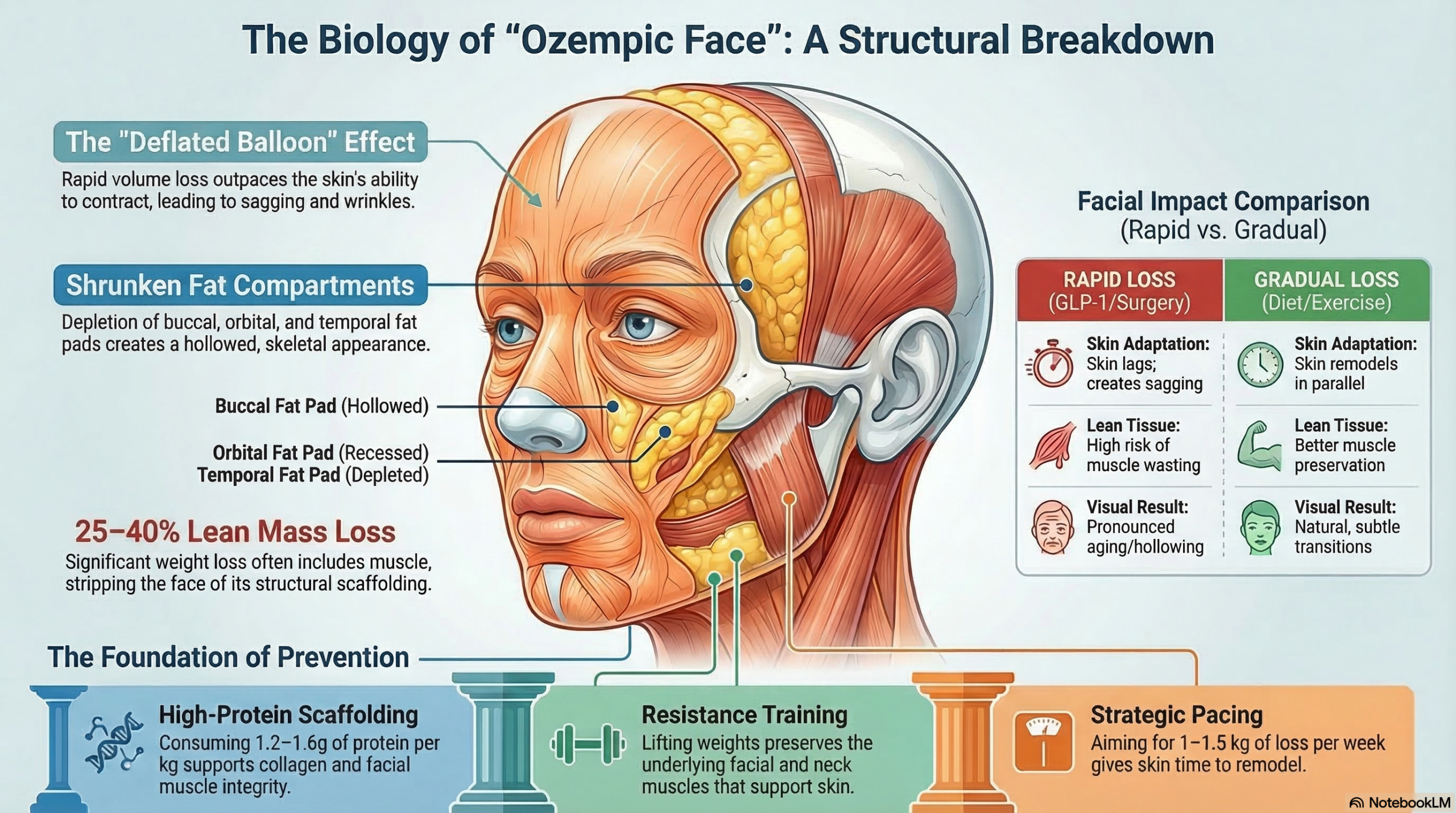 The Biology of Ozempic Face: A Structural Breakdown